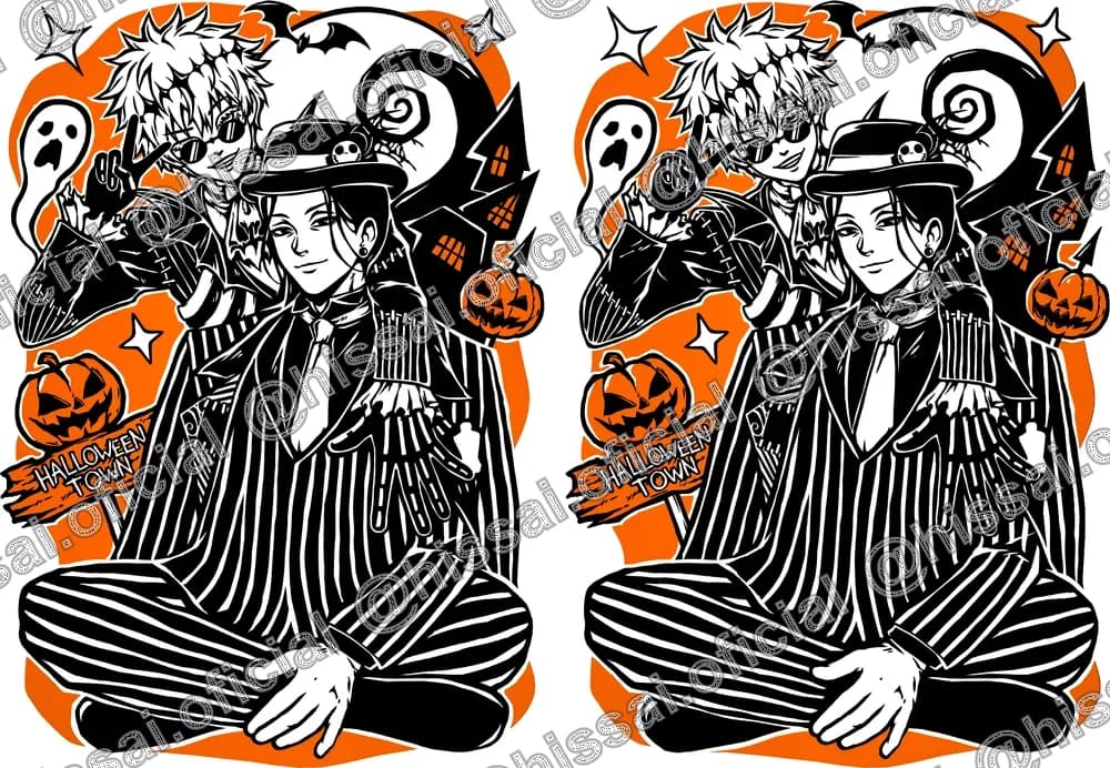 Shopero Gojo y Geto Halloween