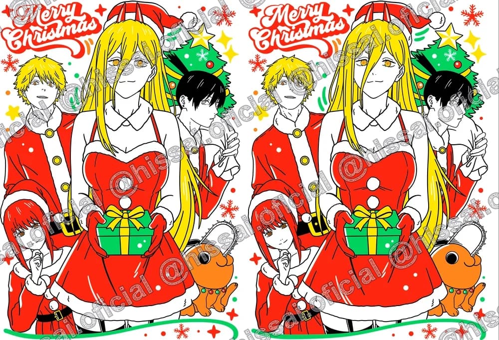 Estuche Chainsaw Man Navidad