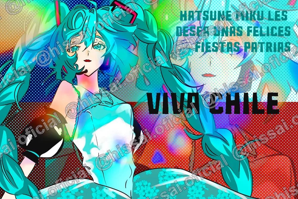 Estuche Miku Fiestas Patrias