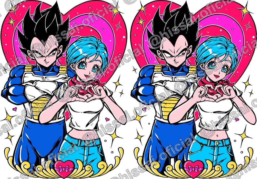 Estuche Vegeta y Bulma